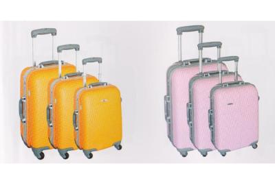 China Oxford Cloth ABS Travel Luggage Sets Of 3 With Plastic Combination Lock for sale