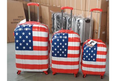 China 4 Wheel PC Luggage Suitcase Bag Set Normal Combination Locked Hard Case for sale