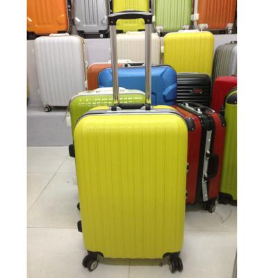 China Combination Locked Aluminum Suitcase Luggage , ABS Material Yellow Waterproof Luggage Set for sale