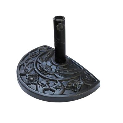 China PE Concrete Traditional Half Round Half Garden Umbrella Base for sale