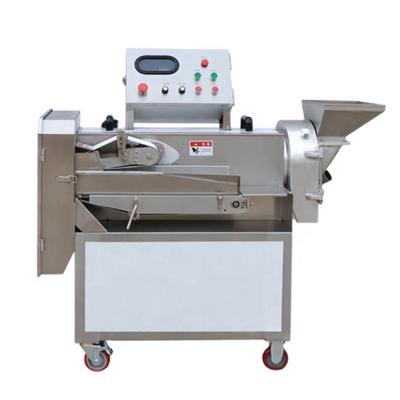 China Snack Factory Automatic Double Head Vegetable Carrot Garlic Carrot Cutting Machine for sale