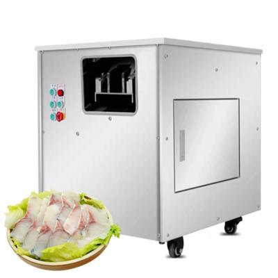 China Hotels High Efficiency Electric Fish Cutter/Fish Flesh Slicing Machine/Slant Cut Fish Blindfold Machine for sale