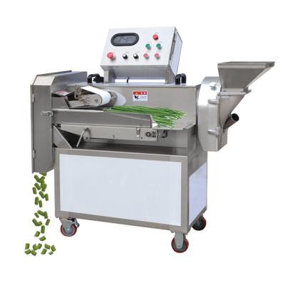 China Snack Plant Double Head Stainless Steel Vegetable Cutting Machine for sale