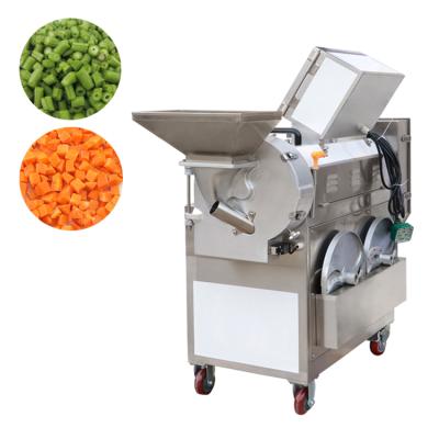 China Snacks factory double head vegetable cutting machine automatic fruit and vegetable cutting machine for sale