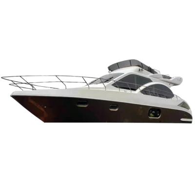 China 55ft 17.2m Large Cabin Fiberglass Alloy Fishing Boat Customized Luxury Boat Cruiser Yacht For Sale for sale