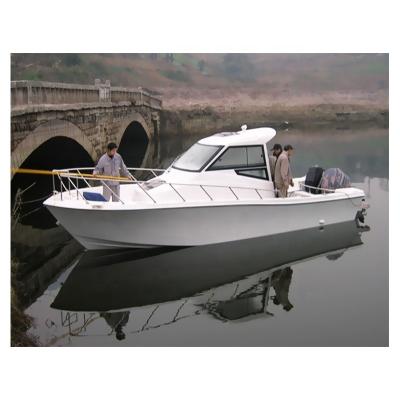 China 2020 New Design Sea Fishing Fishing Yacht 8m Aluminum Alloy Fishing Boat for sale