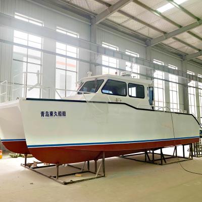 China Offshore Fishing 32.5 Feet Catamaran Yacht Aluminum Alloy for sale