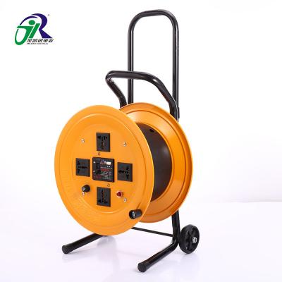 China Industrial Equipment Factory Price Portable Removable Industrial Cable Reel Stand With Wheels for sale