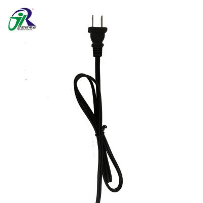 China Customized Size House Wiring SPT-2 300V 18AWG Folding Electrical 2 Pin Polarity US Plug for sale