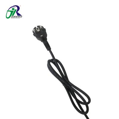 China 3 Pin AC Electrical Wire VDE Underground European Electric Power Cord With Molded French Plug for sale