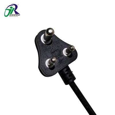 China Residential / Multipurpose Home Appliance Extension Copper Cord PVC Insulated AC Power Cord 3 Pin South Africa Plug for sale