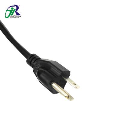 China Construction Market Price Length 2.0m Extension Cable 18awgX3 Copper Wire AC 3 Core American Plug for sale