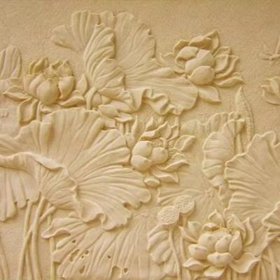 China Natural Sandstone Relief Mural Hand Carved Picture Based Customization Marble Sandstone Relief for sale