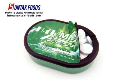 China Strongest Fresh Breath Mints Green Colored Candy Artificial Ingredient for sale