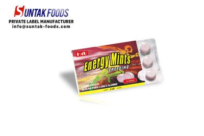 China High Energy Mints Candy For Healthy Supplement , Sugar Free Mints Blister Pack for sale