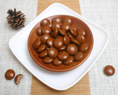 China Milk Powder Chocolate Bean In Bulk For Confectionery Store / Coconut Candy Balls for sale