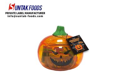 China Seasonal Halloween Pumpkin bottle with Fruity Flavor  compress candy for sale