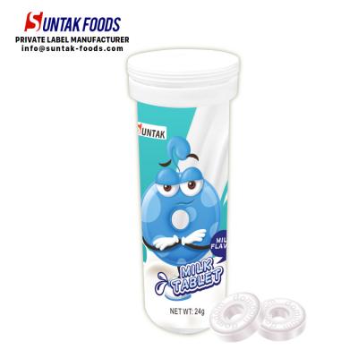 China Private label good tasty milk tablet for your children(Milk flavor,youghurt flavor,strawberry flavor) for sale