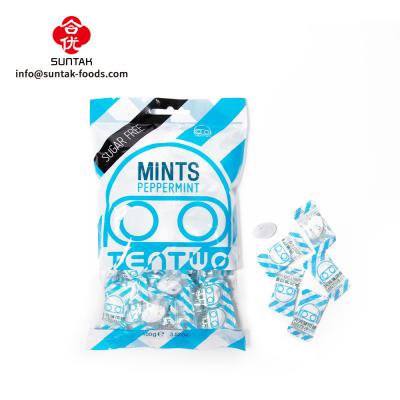 China Private Label Sugar free Mint Flavoured Candy In Bag Pack for sale