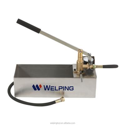 China Welping Hydraulic Pressure Test Pump 60 Bar Stainless Steel Premium 12L Portable Pressure Tester Pump for sale