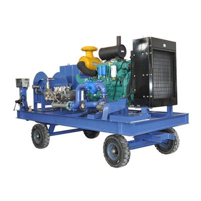 China Building Material Shops High Pressure Spray Machine Pressure Washer Trailer Water Treatment Equipment for sale