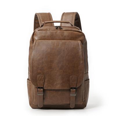 China Bargain Price Waterproof PU Leather Backpack Youth Outdoor Universal Leisure Weekend Waterproof Men's Backpack for sale