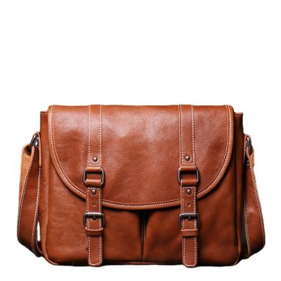 China Small Waterproof Shoulder Cross - Body Bags Genuine Leather Men Bags Daily Casual Messenger Bag Travel Handbag for sale