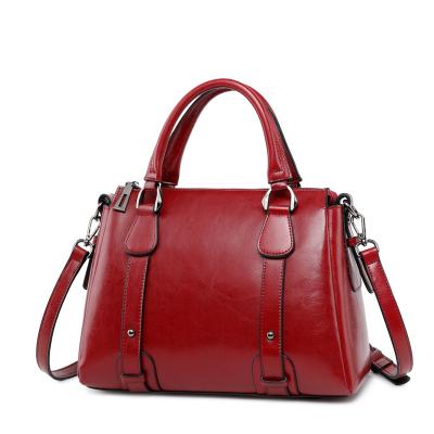 China Luxury Waterproof Tote Bags Genuine Leather Ladies Women's Shoulder Bags Large Capacity Purses and Handbags for sale