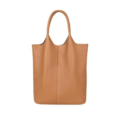 China OEM Waterproof Logo Luxury Embossed Genuine Leather Custom Made Tote Bags For Women for sale