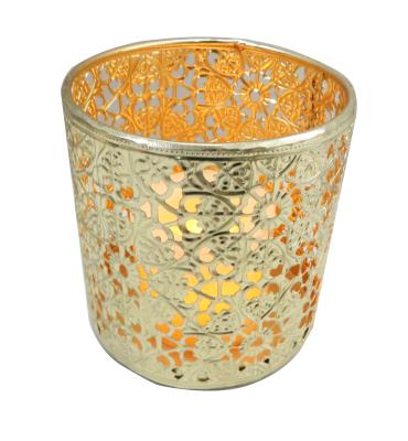 China Home Decoration Metal Tealight Holder Metal Tealight Holder Votive Container for sale