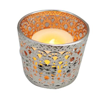 China Home Decoration Metal Tealight Holder Metal Tealight Holder Votive Container for sale