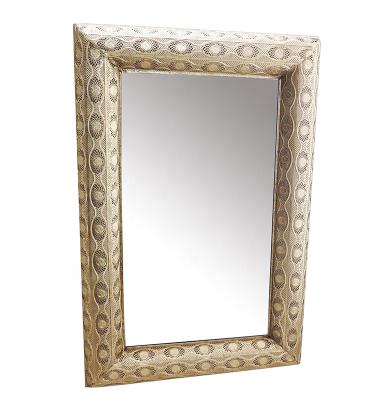 China Minimalist Rectangle Metal Wall Mirror Metal Wall Mirror Decorative Bathroom Wall Mirror for sale