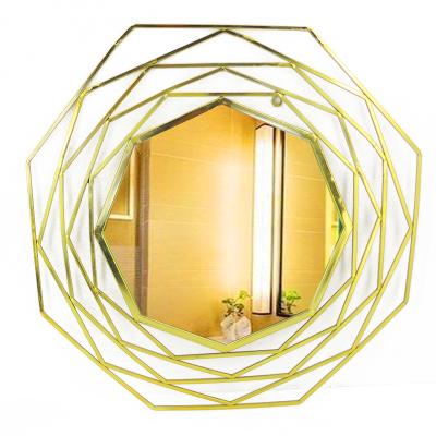 China Irregular Shape Home Decoration Living Room Wall Handcrafted Mirror for sale