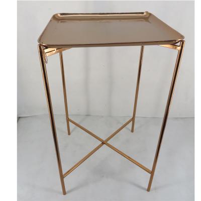 China Modern Modern Metal Folding End Side Tray Table for sale