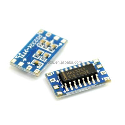 China Mini RS232 MAX3232 XD-26 MCU level to TTL level conversion board serial IC MCU mini RS232 MAX3232 conversion module for sale