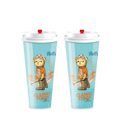 China Hot Selling Free Sample Plastic Beverage Tea Cup/Milk/Juice Disposable Beverage Cup Drinkware And So On for sale