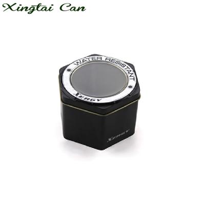 China Recyclable Economic Custom Design Watch Box / Aluminum Watch Tin Box With Window for sale