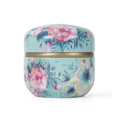 China MoQ Low Stock High Quality Recyclable Round Tin Can Airtight Tea Tin Box Metal Tin Container With Lid for sale