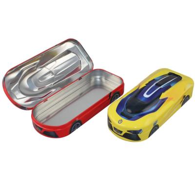 China Schools & Desks Factory Price Metal Car Shape Tin Pencil Case For School Kids for sale