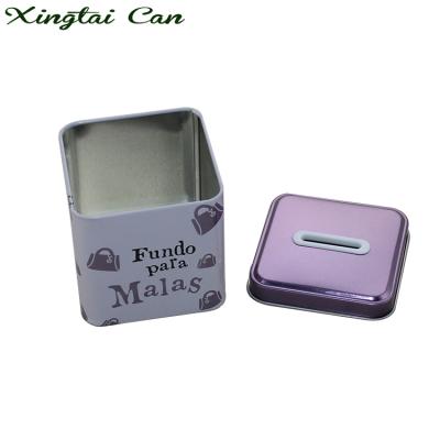 China For Food Top Quality Candy Tin Packaging Cheap Coin Bank For Kids for sale