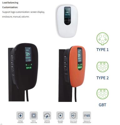 China AC EV charger Wallbox with Load Balancing for sale