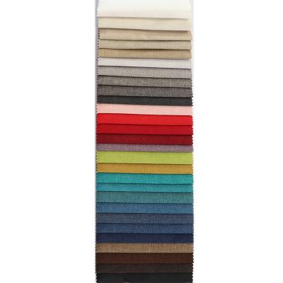 China 100% Polyester Waterproof Canvas Look Fabric Washable Canvas Upholstery Fabric For Curtain for sale