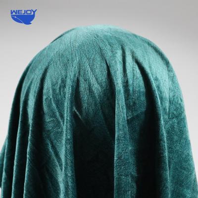 China Waterproof Upholstery Fabrics Sofa Velvet Green Plush Velvet Fabric For Sofa for sale