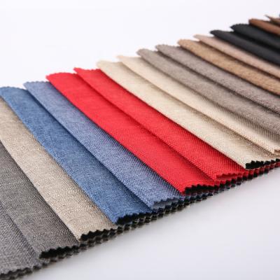 China Wind Proof LOOK VELVET 100% Polyester LINEN Warp Knitted Micro Upholstery Fabric Linen For Sofa for sale