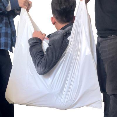 China HPDE Garbag Disposable Wholwsal Bag For White Plastic Garbage Bags Accept Carry Shopping Bags Custom Made for sale