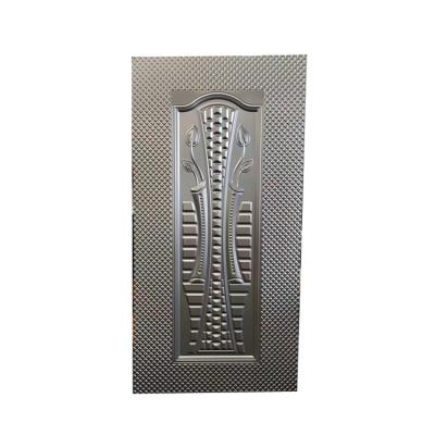 China Factory direct wholesale waterproof sheet metal doors for home, panel door iron sheet emboss door interior doors, steel main entrances for sale