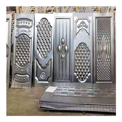 China Wholesale waterproof embossed steel metal door cladding panel design steel iron door aluminum sheet for sale