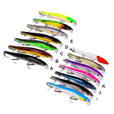 China Luminous ABS Plastic Minnow Groundbaits Fishing Tackle Carp Fishing Lures Wobblers Crankbait Artificial Hard Lures Fishing Lure PESCA Plastic Bait for sale