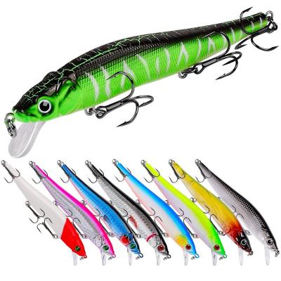 China Luminous ABS Plastic Minnow Groundbaits Fishing Tackle Carp Fishing Lures Wobblers Crankbait Artificial Hard Lures Fishing Lure PESCA Plastic Bait for sale