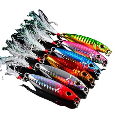 China Hot Selling Luminous Fishing Jig Baits Lures Lures Metal Aid Artificial Saltwater Metal Lure Metal Lead Jigs Lure Slow Jigs for sale